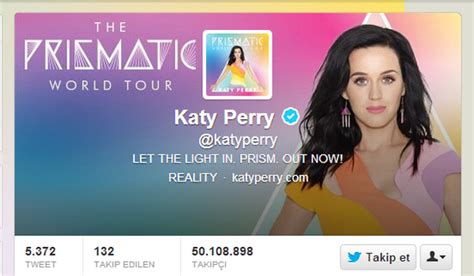 K­a­t­y­ ­P­e­r­r­y­ ­T­w­i­t­t­e­r­’­d­a­ ­t­a­m­ ­2­.­8­ ­m­i­l­y­o­n­ ­t­a­k­i­p­ç­i­ ­k­a­y­b­e­t­t­i­